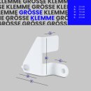 Klemmstange "Easy" ausdrehbar Weiß (Fit-Ball) 80-100 cm