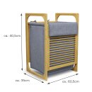 Wäschekorb aus Bambus 2 Varianten