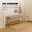 Bambus Schuhbank 100x30x44 cm