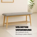 Bambus Schuhbank 100x30x44 cm
