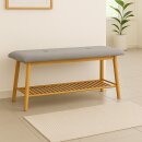 Schuhbank aus Bambus 100x30x44cm