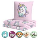 Bettwäsche Kinder (Bettbezug 135x200 cm +...