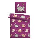 Kinderbettwäsche 2-teilig 135x200/80x80cm mit Motiv...