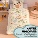 Kinderbettwäsche 2-teilig 135x200/80x80cm mit Motiv Dschungel