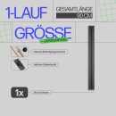Gardinenschiene - Schwarz - ( 90cm / 1-läufig ) Vorhangschiene Komplettset inkl. Zubehör