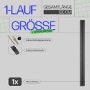 Gardinenschiene Komplettset inkl. Zubehör Schwarz 120cm 1-läufig