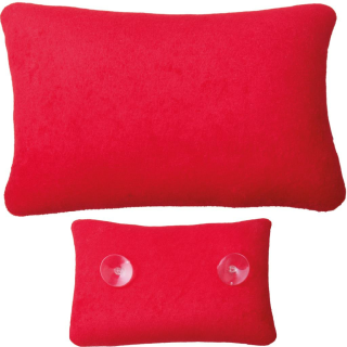 Badewannen Kissen mit Saugnäpfen - Rot