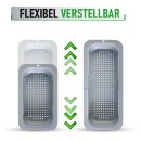 Abtropfsieb ausziehbar für Spülbecken 34–48,5cm