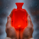 Taschenwärmer im Wärmflaschen-Design 1er Pack