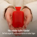 Taschenwärmer im Wärmflaschen-Design 8er Pack