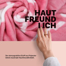 Kuscheldecke mit Spruch - 130x160cm - Rosa