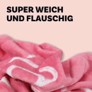 Kuscheldecke mit Spruch - 130x160cm - Rosa