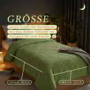 Sommerdecke Steppbett leicht Polyester Apfelgrün 135x200 cm