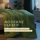 Sommerdecke Steppbett leicht Polyester Apfelgrün 135x200 cm