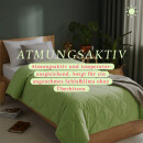 Sommerdecke Steppbett leicht Polyester Apfelgrün 135x200 cm