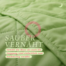 Sommerdecke Steppbett leicht Polyester Apfelgrün 135x200 cm
