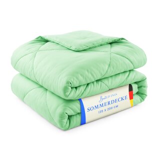 Sommerdecke Steppbett leicht Polyester Mint 135x200 cm