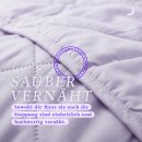 Sommerdecke Steppbett leicht Polyester Flieder 135x200 cm