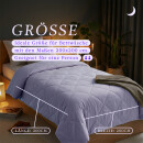 Sommerdecke Steppbett leicht Polyester Flieder 200x200 cm