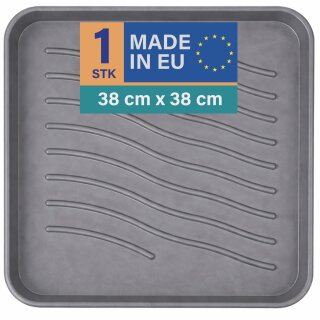 Schuhabtropfschale Kunststoff Anthrazit 38x38 cm