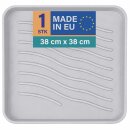 Schuhabtropfschale Kunststoff Hellgrau 38x38 cm