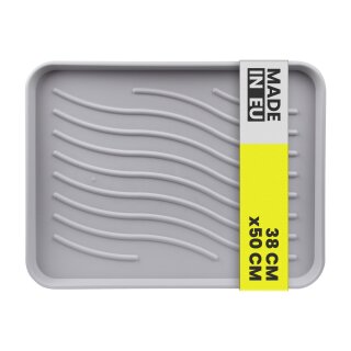 Schuhabtropfschale Kunststoff Hellgrau 50x38 cm