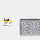 Schuhabtropfschale (Hellgrau) für 2 Paar Schuhe 50x38 cm