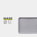 Schuhabtropfschale Kunststoff Hellgrau 50x38 cm