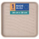 Schuhabtropfschale Kunststoff Beige 38x38 cm