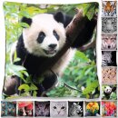 Kissenhülle Fotodruck 40x40 Panda mit Füllung