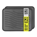 Schuhabtropfschale Kunststoff 2er-/4er-Pack Anthrazit...