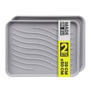 Schuhabtropfschale Kunststoff 2er-/4er-Pack Hellgrau...