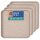 Schuhabtropfschale für 1–2 Paar Schuhe Kunststoff Beige 38x38cm 4er-Set