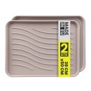 Schuhabtropfschale für 2-3 Paar Schuhe Beige 50x38...