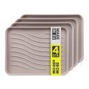 Schuhabtropfschale für 2-3 Paar Schuhe Beige 50x38...