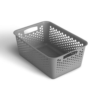 Aufbewahrungskorb Anthrazit 12,0l 44x30 cm 1er-Pack