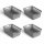 Aufbewahrungskorb Anthrazit 12,0l - 44x30x17 cm - 4er-Pack