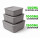 Frischhaltedose eckig 3er-Set Grau