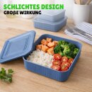 Frischhaltedose eckig 3er-Set Blau