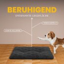 Haustierkissen Plüsch 60x80cm 3D-Pfoten Design Grau