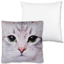 Kissenhülle Fotodruck 40x40 Katze mit Füllung