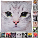 Kissenhülle Fotodruck 40x40 Katze ohne Füllung