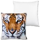 Kissenhülle Fotodruck 40x40 Tiger beige mit Füllung