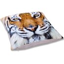 Kissenhülle Fotodruck 40x40 Tiger beige mit Füllung