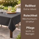 Gartentischdecke Weichschaum 130x160cm - Anthrazit
