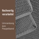Gartentischdecke Weichschaum 130x160cm - Anthrazit