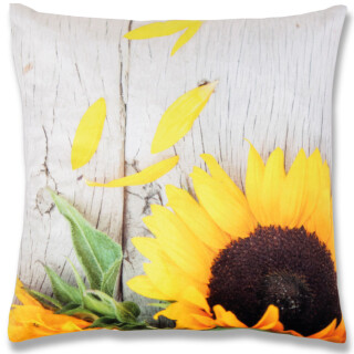 Kissenhülle Fotodruck Sonnenblume 40x40cm ohne Füllung