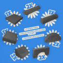 Spielsofa Kinder 11 tlg. modular (Anthrazit)