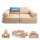 Spielsofa für Kinder Cord 11-teiliges Set modular Beige