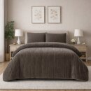 Tagesdecke XXL 200x220 cm Flanellcord Wendedecke